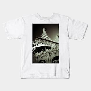 Eiffel Tower Paris Hotel Las Vegas America Kids T-Shirt